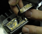 DHG1 gold inlaying the trigger guard - Leonard Francolini