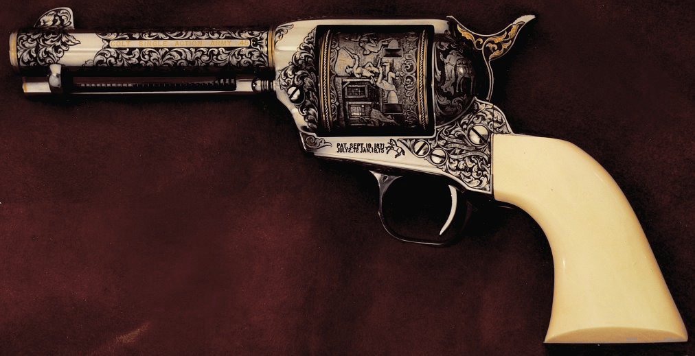 Tombstone engraved Colt